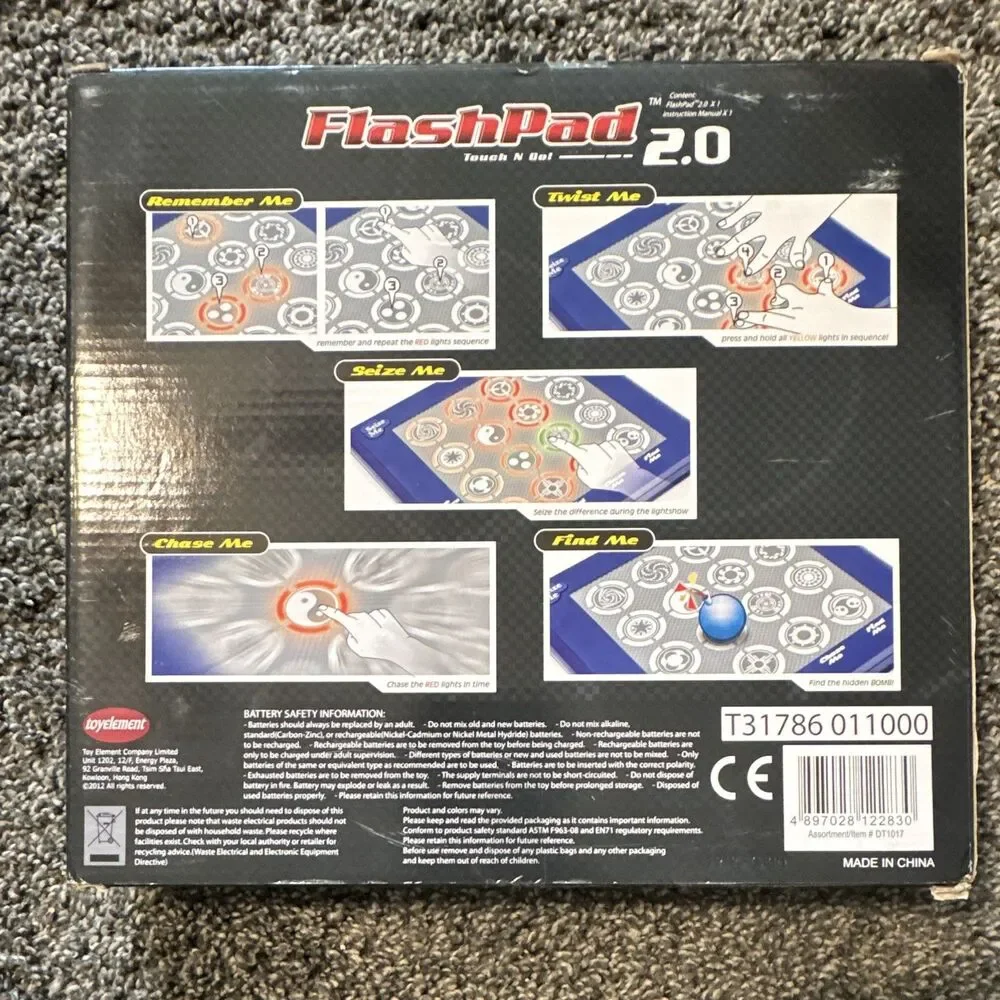 FlashPad 2.0 Handheld Electronic Game, 5 Games, 2 Players, Age 6+